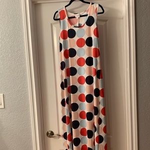 Darling LulaRoe Dani. Maxi dress polka dot. XL